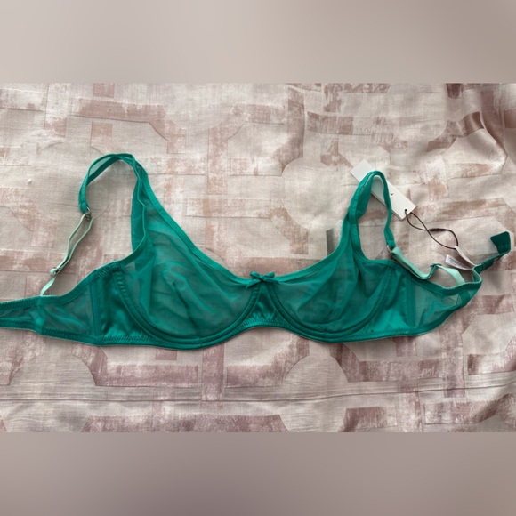 Sheer Mesh Triangle Bra - Picture 3 of 3